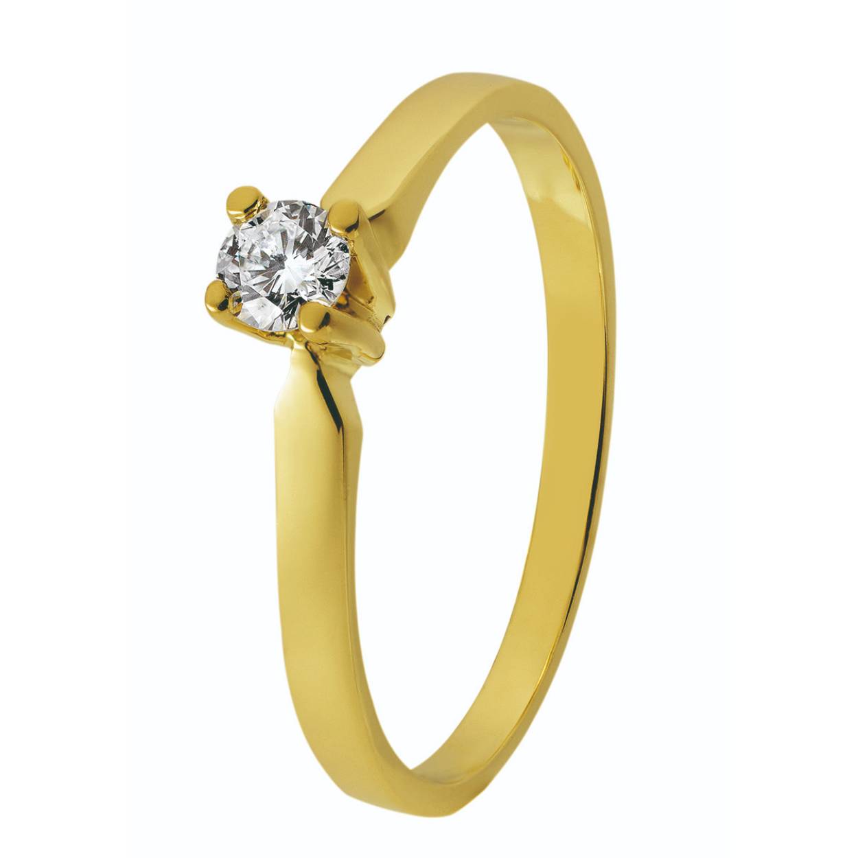 ID33 Geelgoud 0,15ct Mt. 17,5