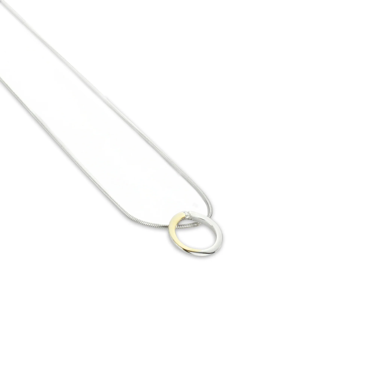 Golden circle necklace