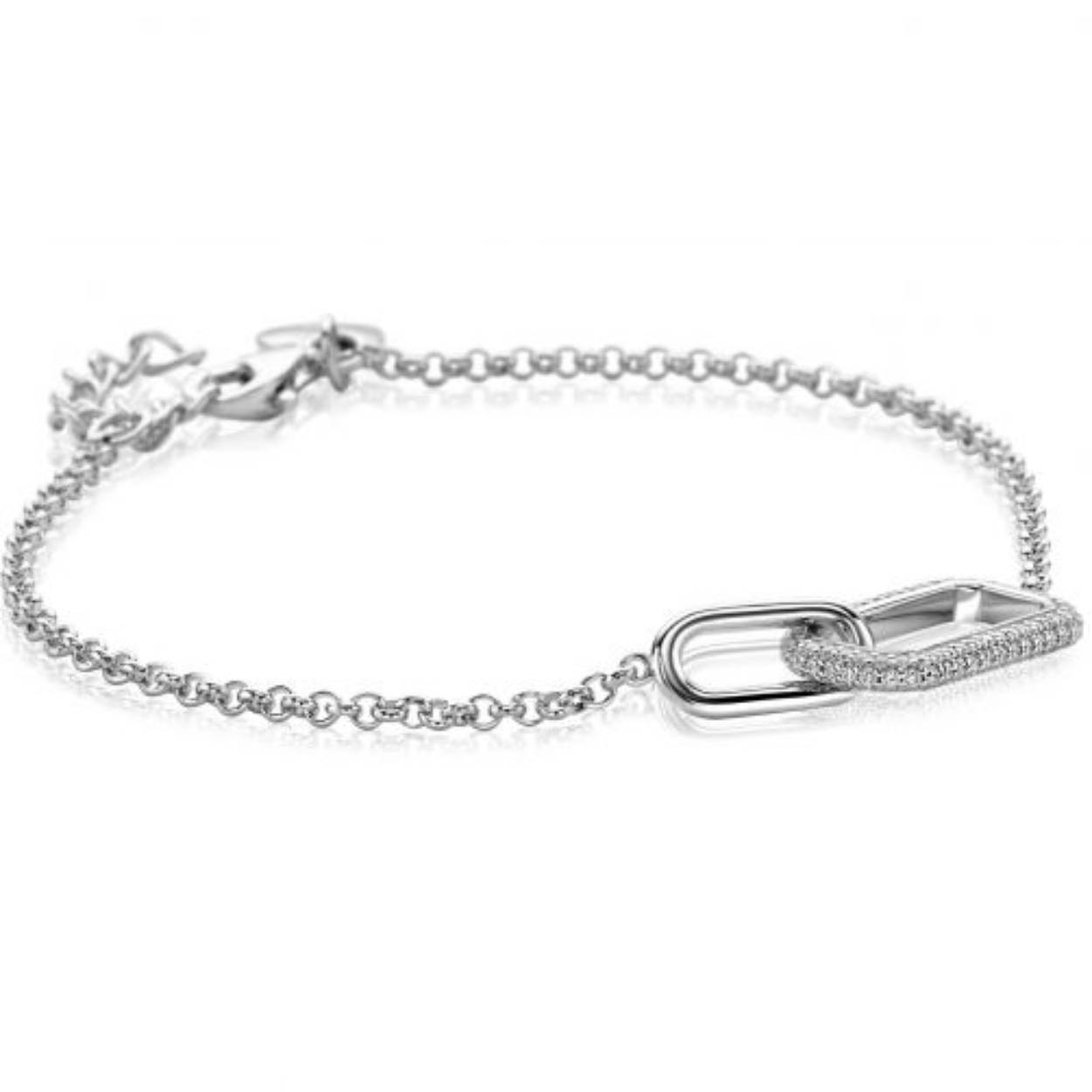 Zinzi zilveren armband met zirkonia