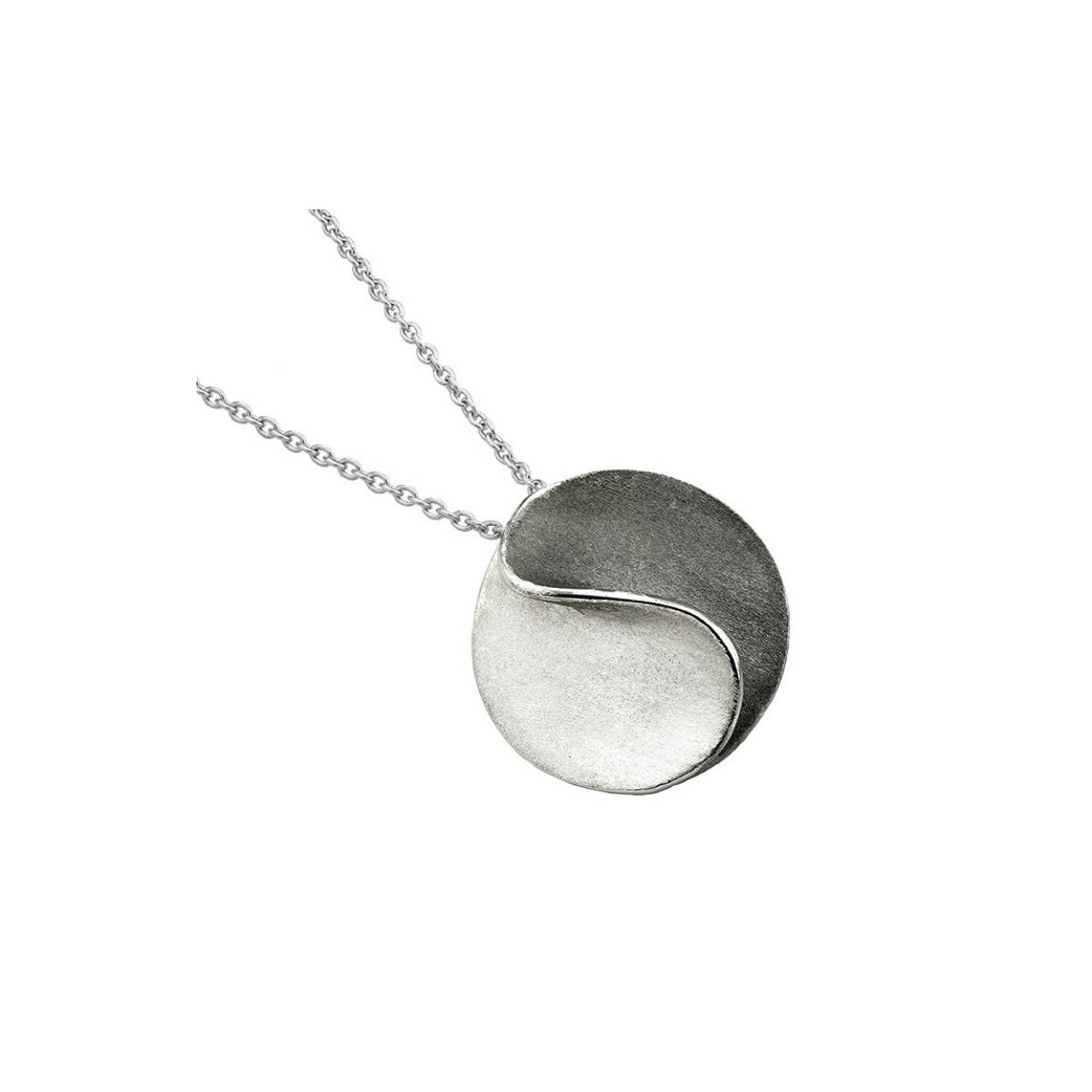 Jorge Revilla SUN collectie hanger + collier in sterling zilver en zwart ruthenium
40 + 5 cm