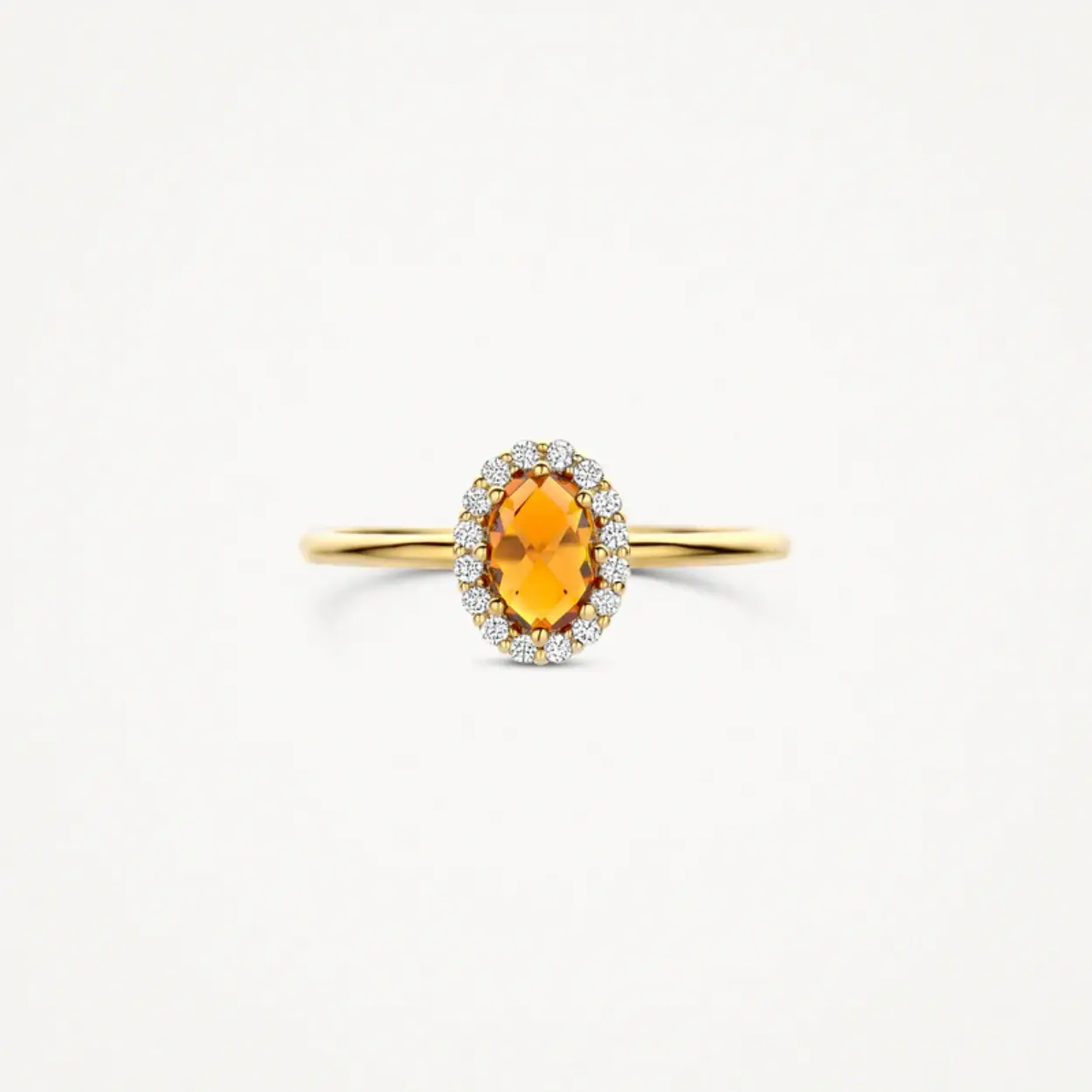 Verfijnde ring met natuurlijke edelsteen
