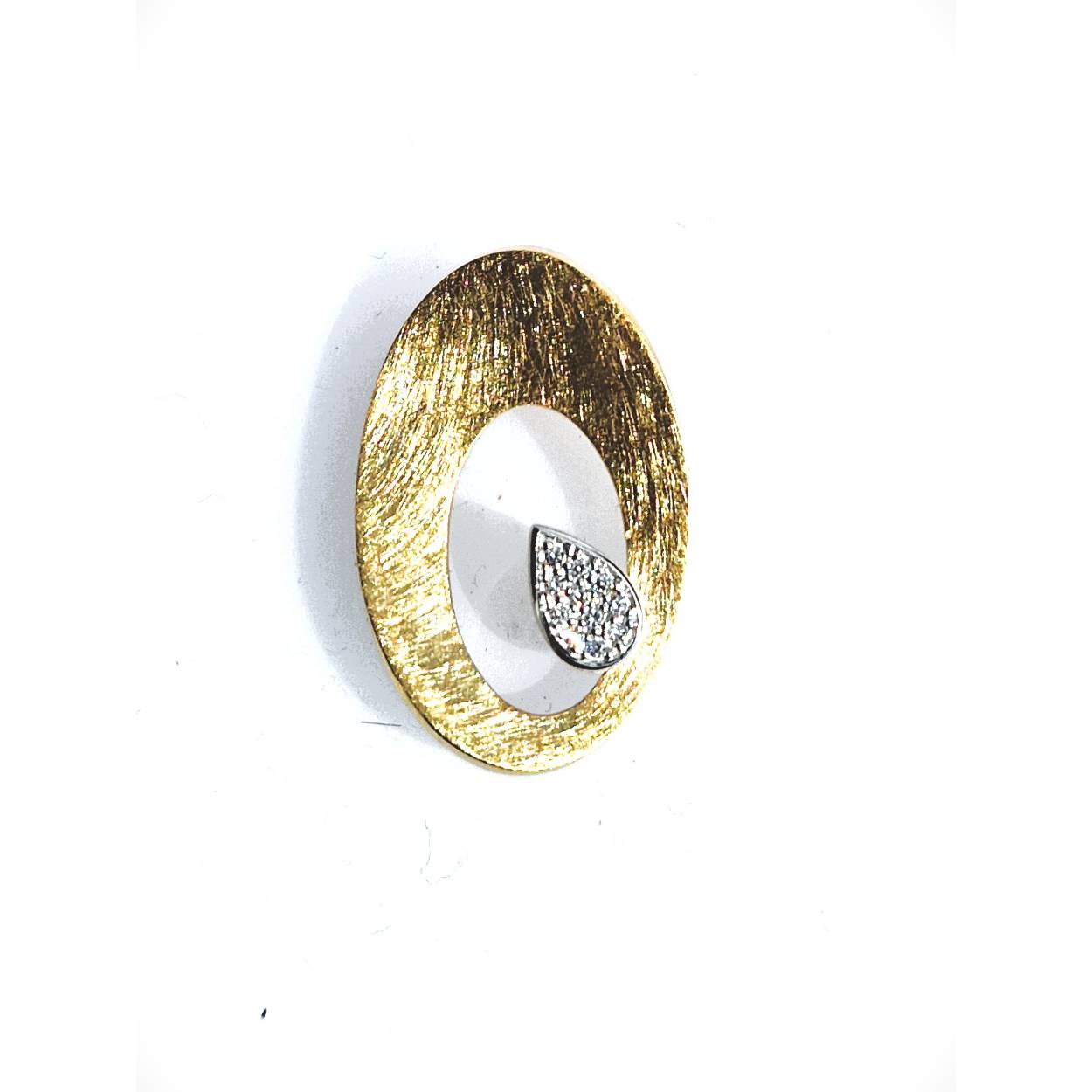 Hanger geel goud 18kt met diamanten