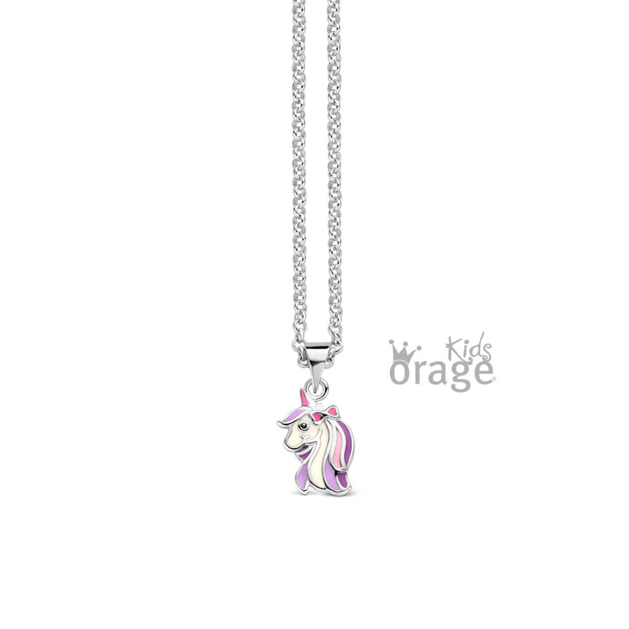 Orage Kids collier Eenhoorn paars