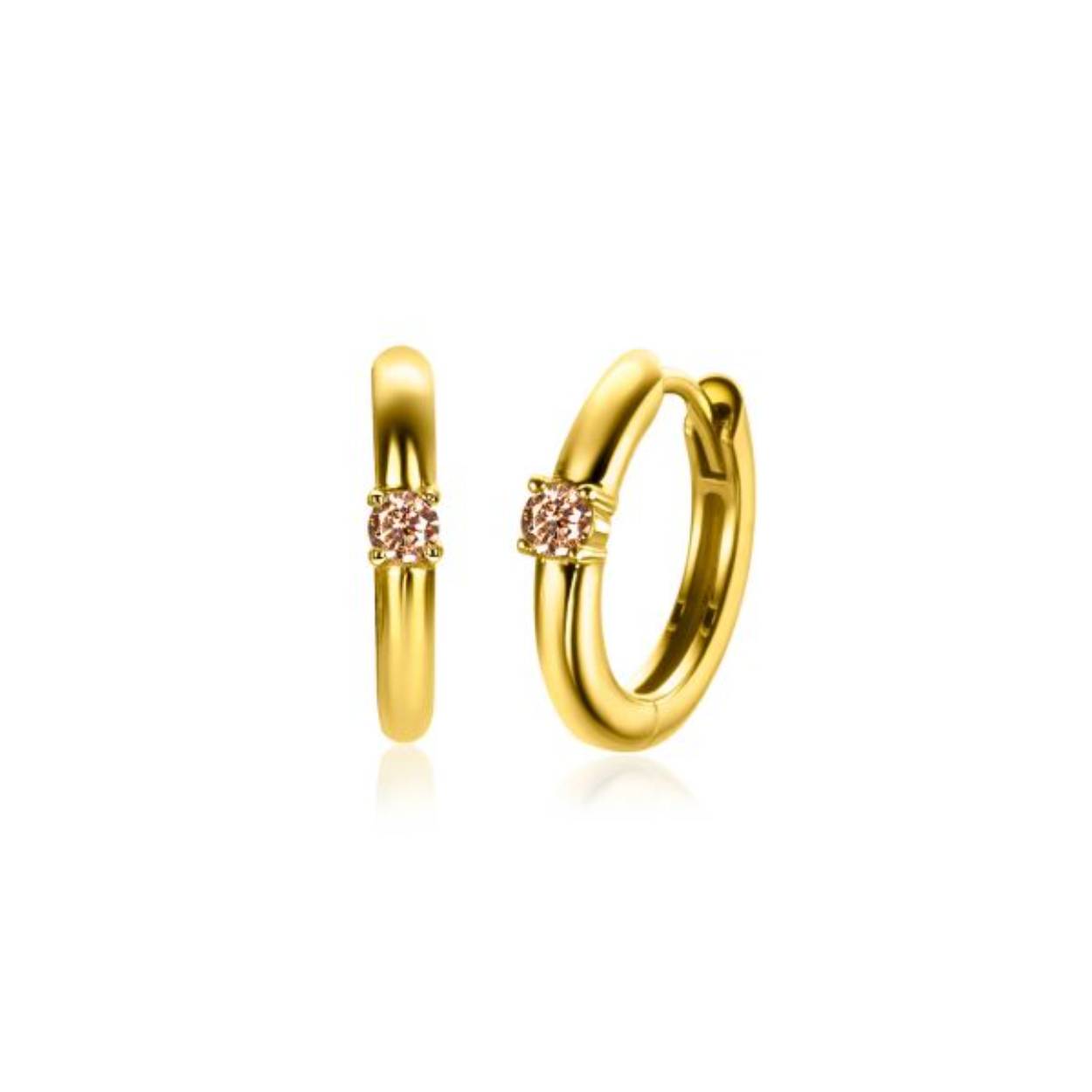 BIRTHSTONE oorrringen 13mm gold plated NOVEMBER, staan symbool voor iemand die in de maand november is geboren. In november is de geboortesteen 'geel citrien zirconia'. Iedere geboortesteen heeft haar eigen betekenis. De oorringen hebben een luxe scharnier-sluiting. Vervaardigd van eerste gehalte zilver (925) en met extra 14K geel vergulding.