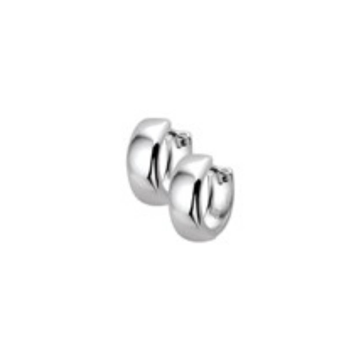 14k witgouden klapcreool bol
