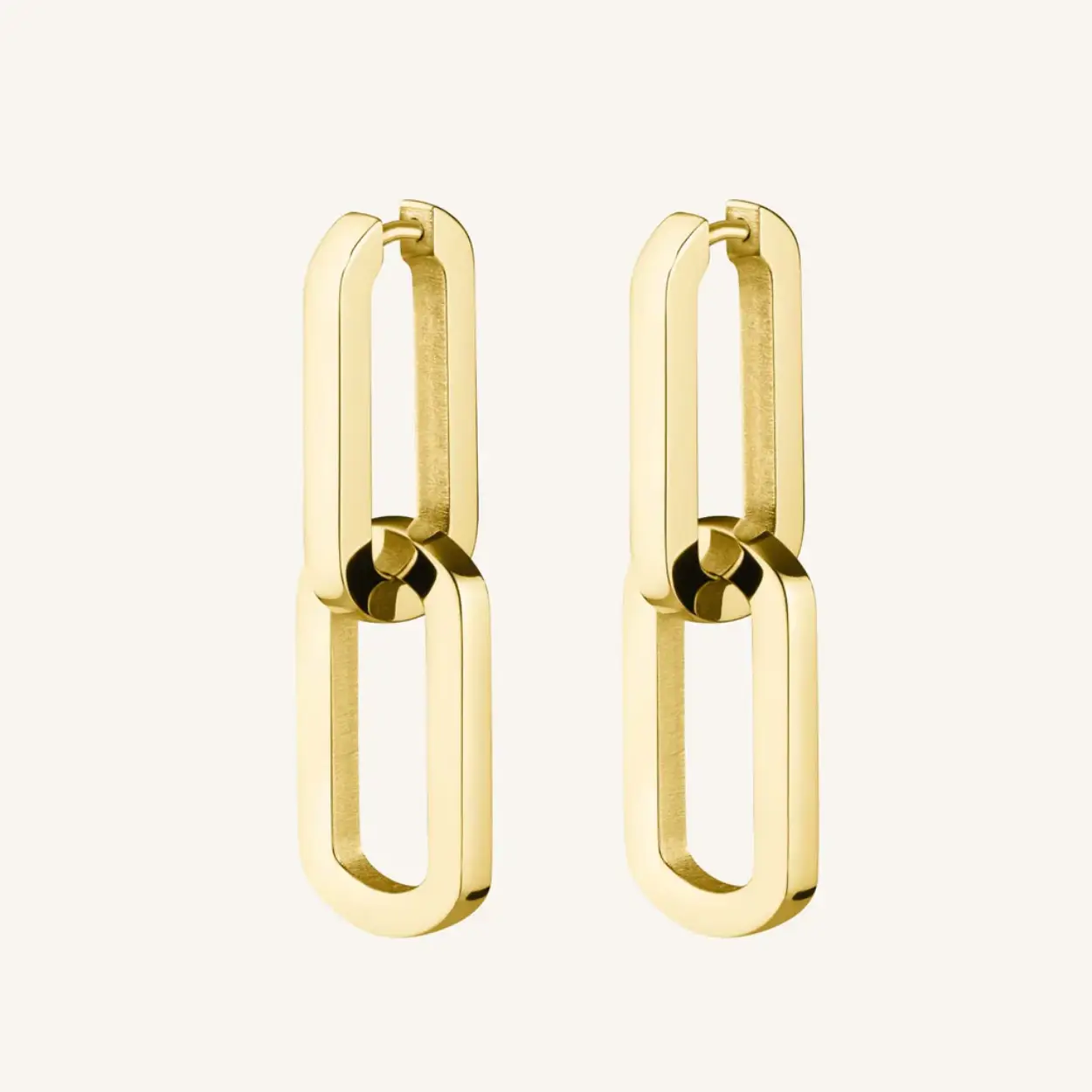 Dual Hoops Gold