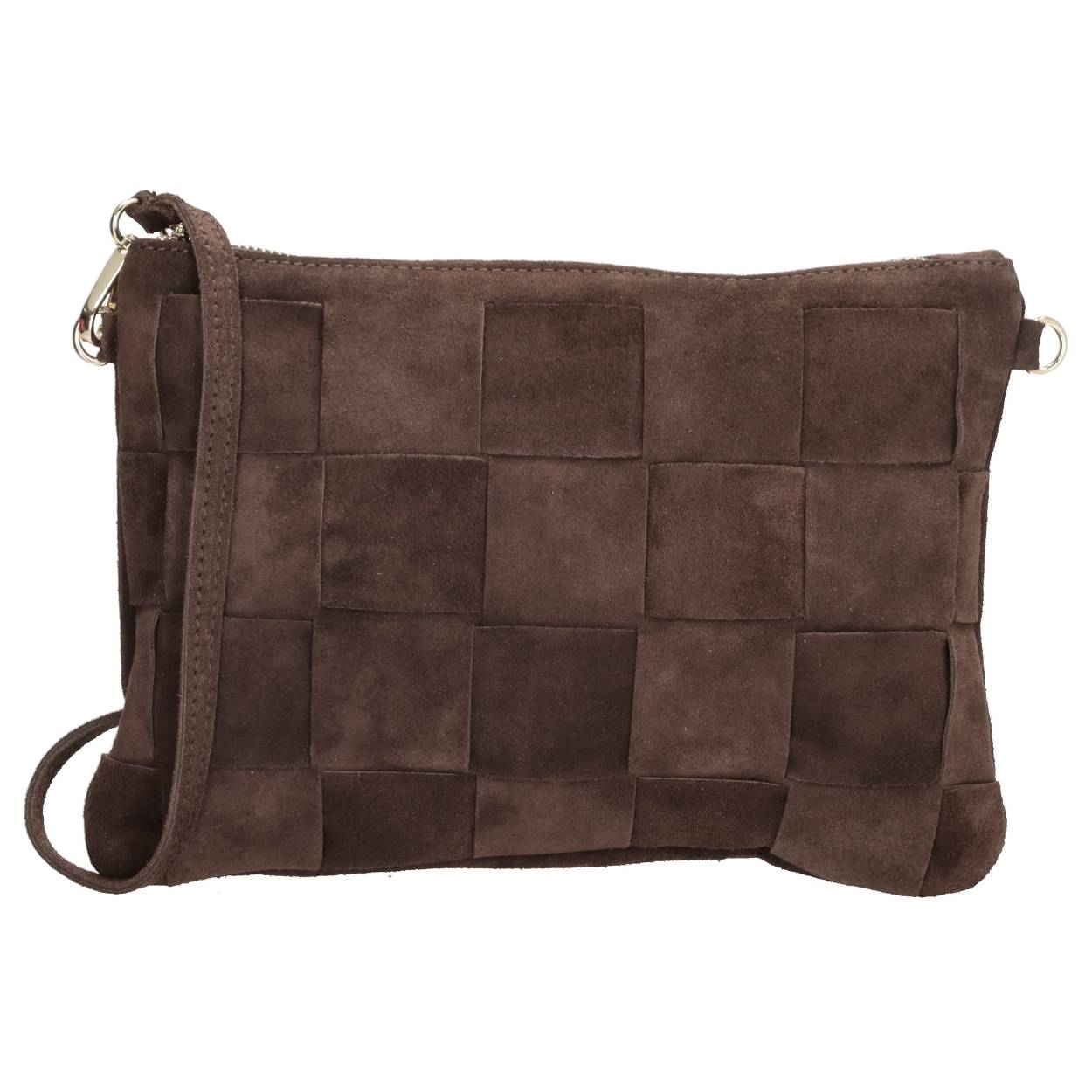 Suede leren Clutch avondtasje van Charm London