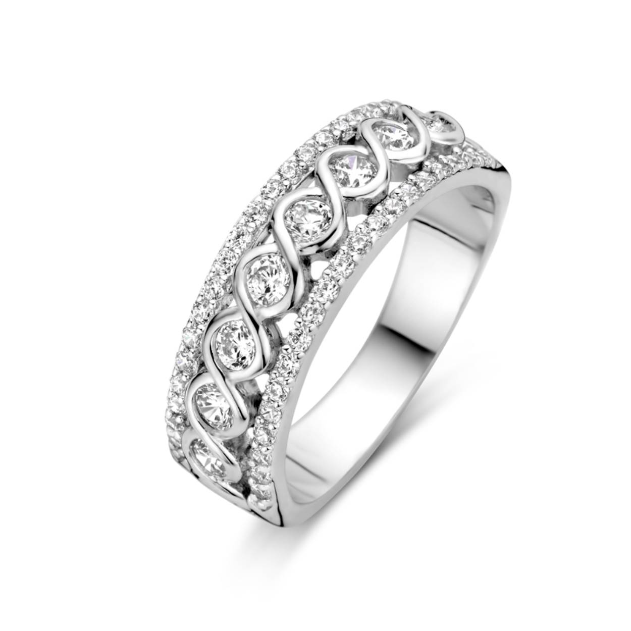 Rosa di Luca ring zirkonia mt 54 
