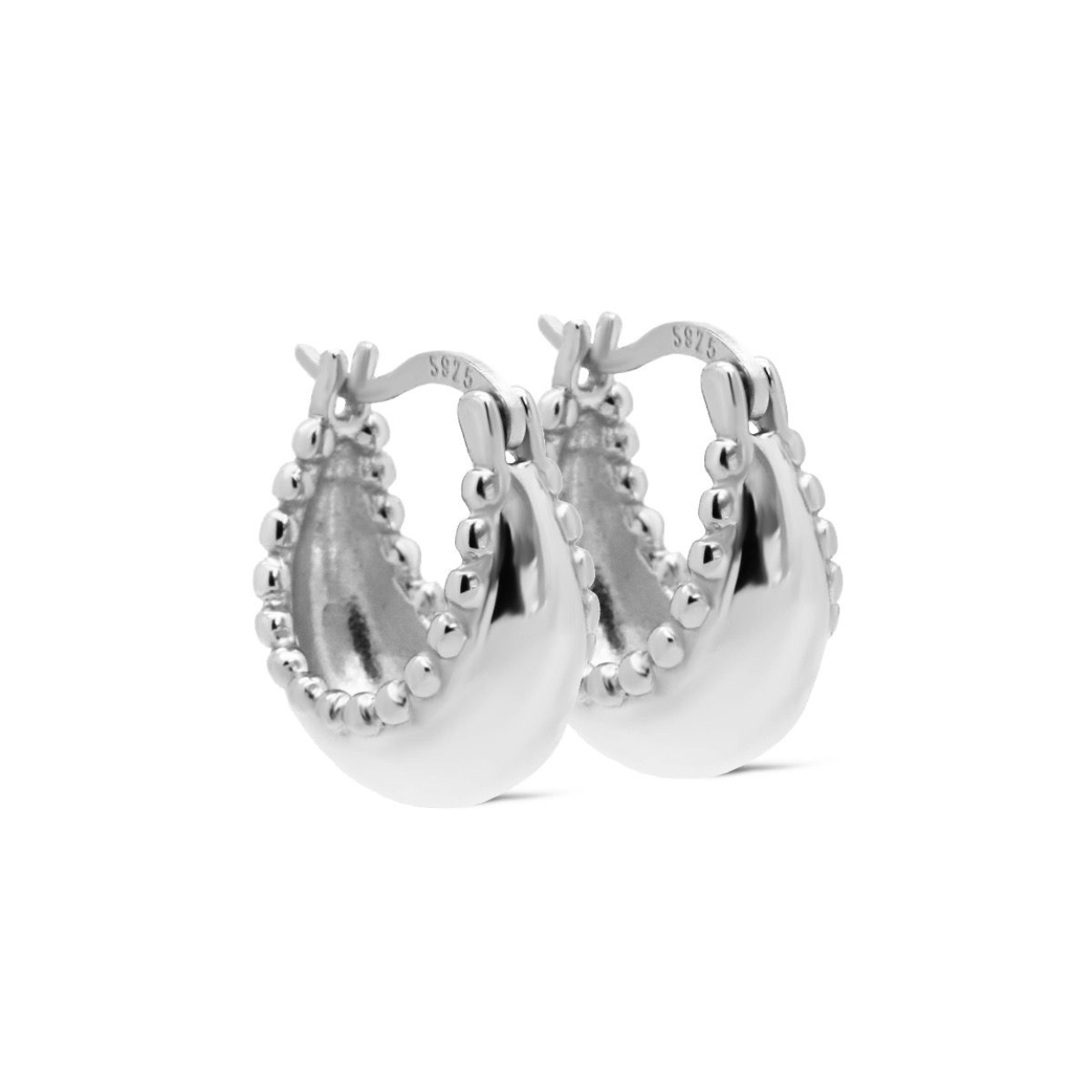 H509S Karma oorringen | zilver | 15 mm