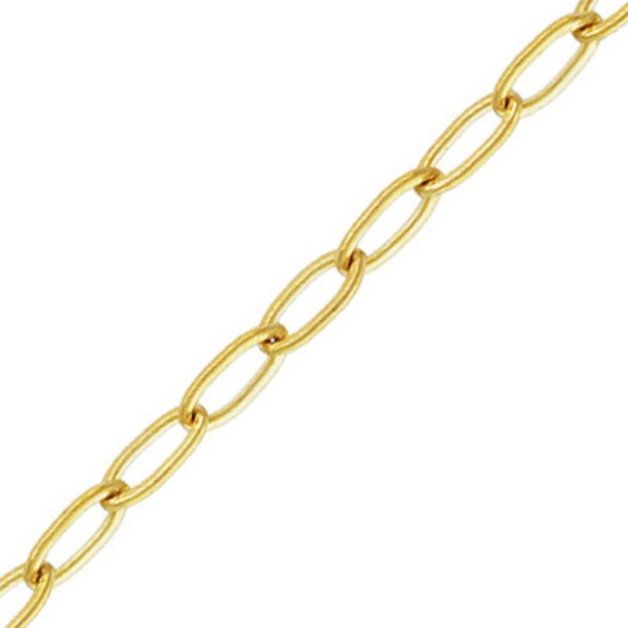 14k geel gouden armband ovale anker op 20 cm lengte