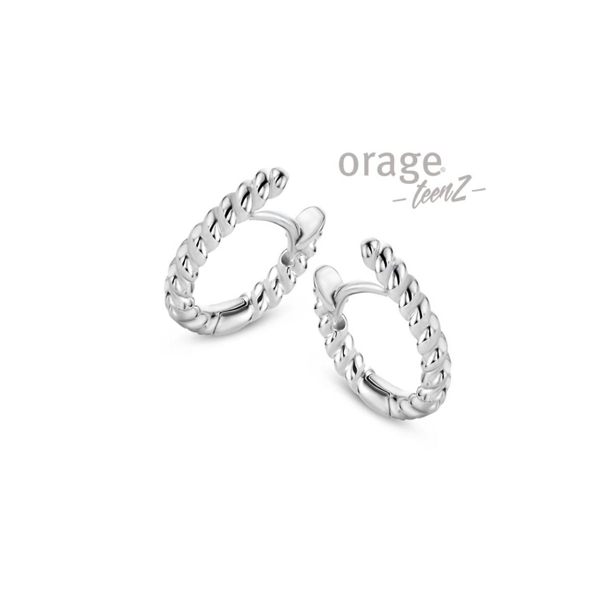 Orage Teenz creolen zilver 