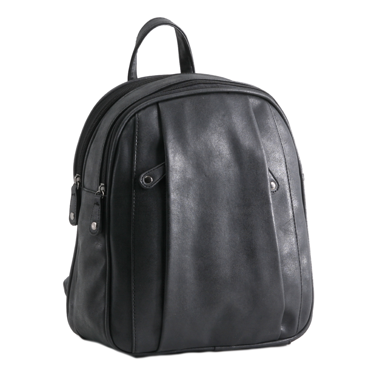Deze trendy rugzak van Just Dreamz in de kleur zwart heeft een stoere leatherlook uitstraling. Door twee ruime hoofdvakken is deze ideaal te gebruiken voor verschillende gelegenheden. Het interieur van de rugtas bestaat uit een ritsvak, een telefoonvak en nog een extra steekvak. Daarnaast heeft de rugtas een lange lus, waardoor je deze makkelijk kan ophangen. Aan de achterkant bevat de rugzak een extra ritsvak, zodat kleine eigendommen makkelijk op te bergen zijn. De schouderbanden zijn in lengte verstelbaar. Ook twee voorvakken zorgen voor extra opbergruimte.
Kenmerken:
•Twee ruime hoofdvakken met ritssluiting
•Twee voorvakken met ritssluiting
•Achterzijde voorzien van ritsvak
•Interieur voorzien van ritsvak en meerdere steekvakken
•Verstelbare schouderband
•Extra lus