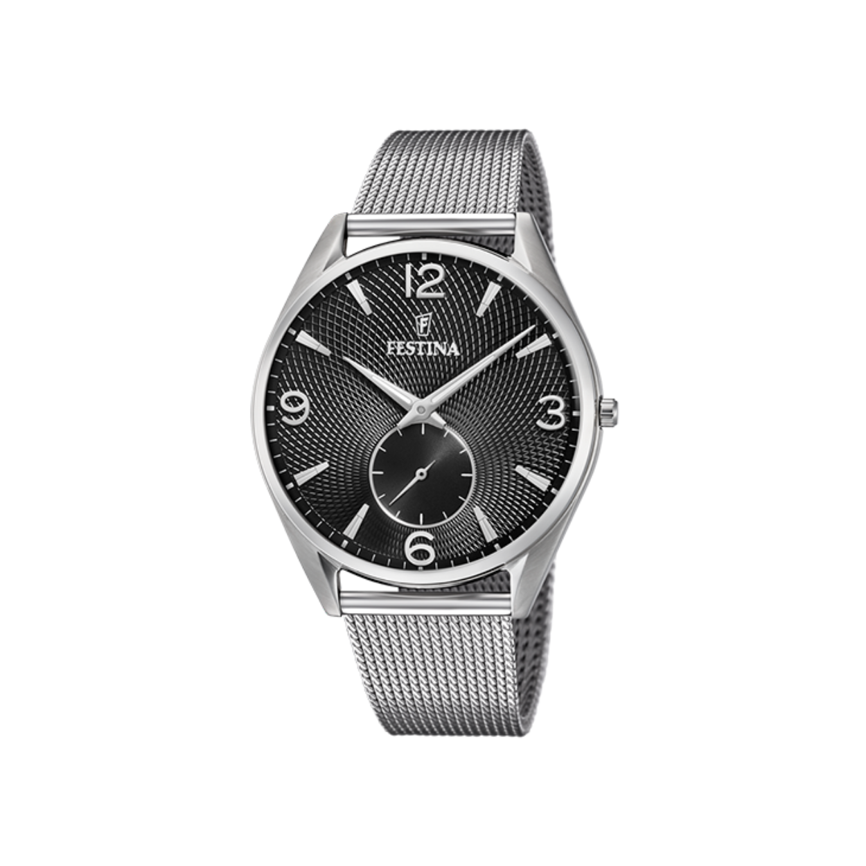 Festina herenhorloge F6869 met een stalen kast en een mineraal glas voorzien van een stalen armband