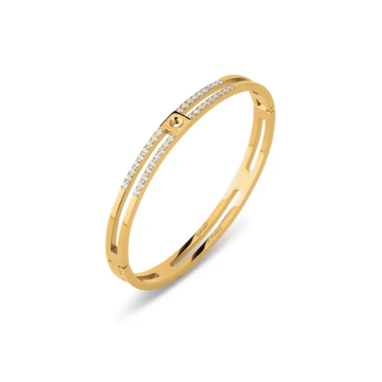 Bangle armband goud verguld - tart 