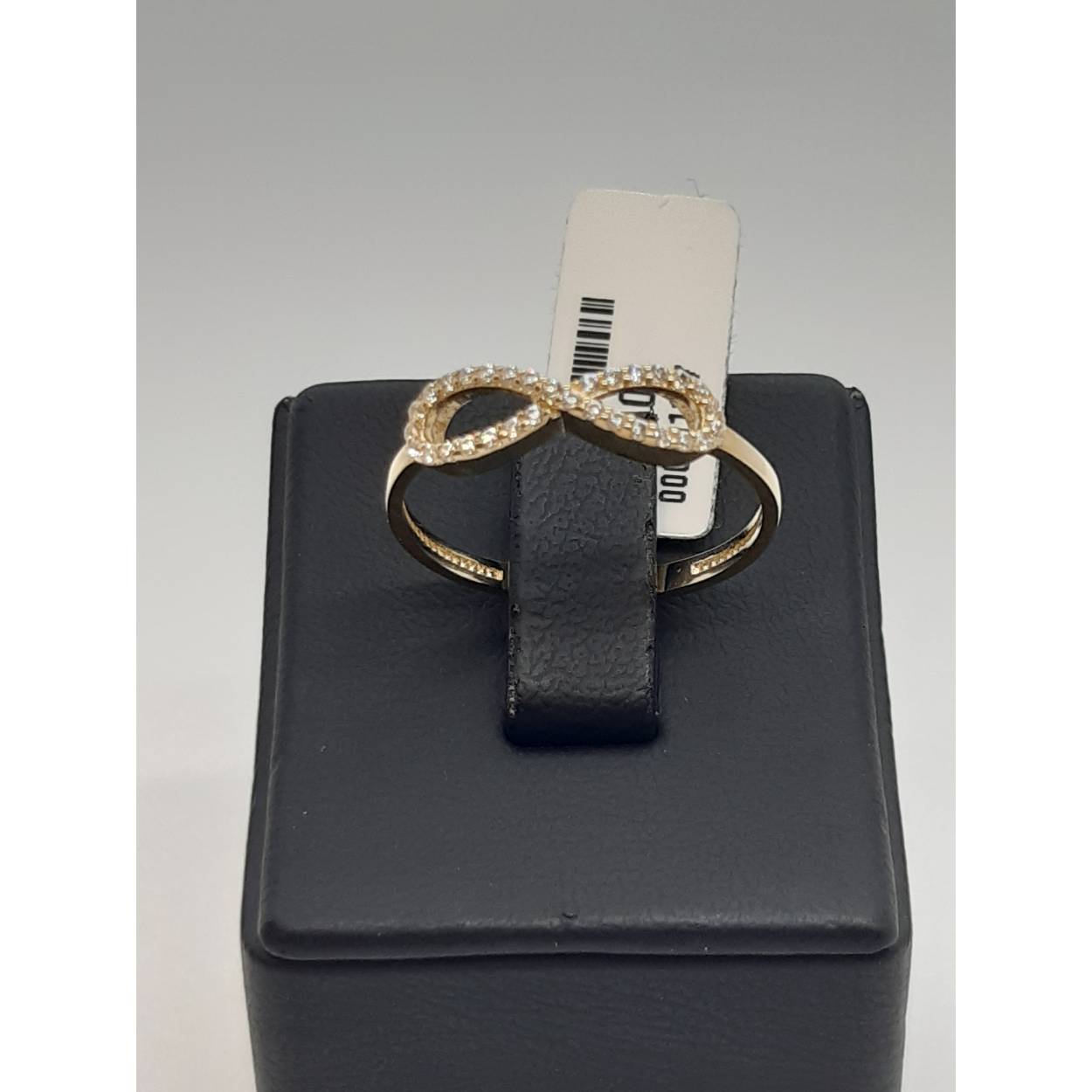 gouden ring 14 k met stenen 