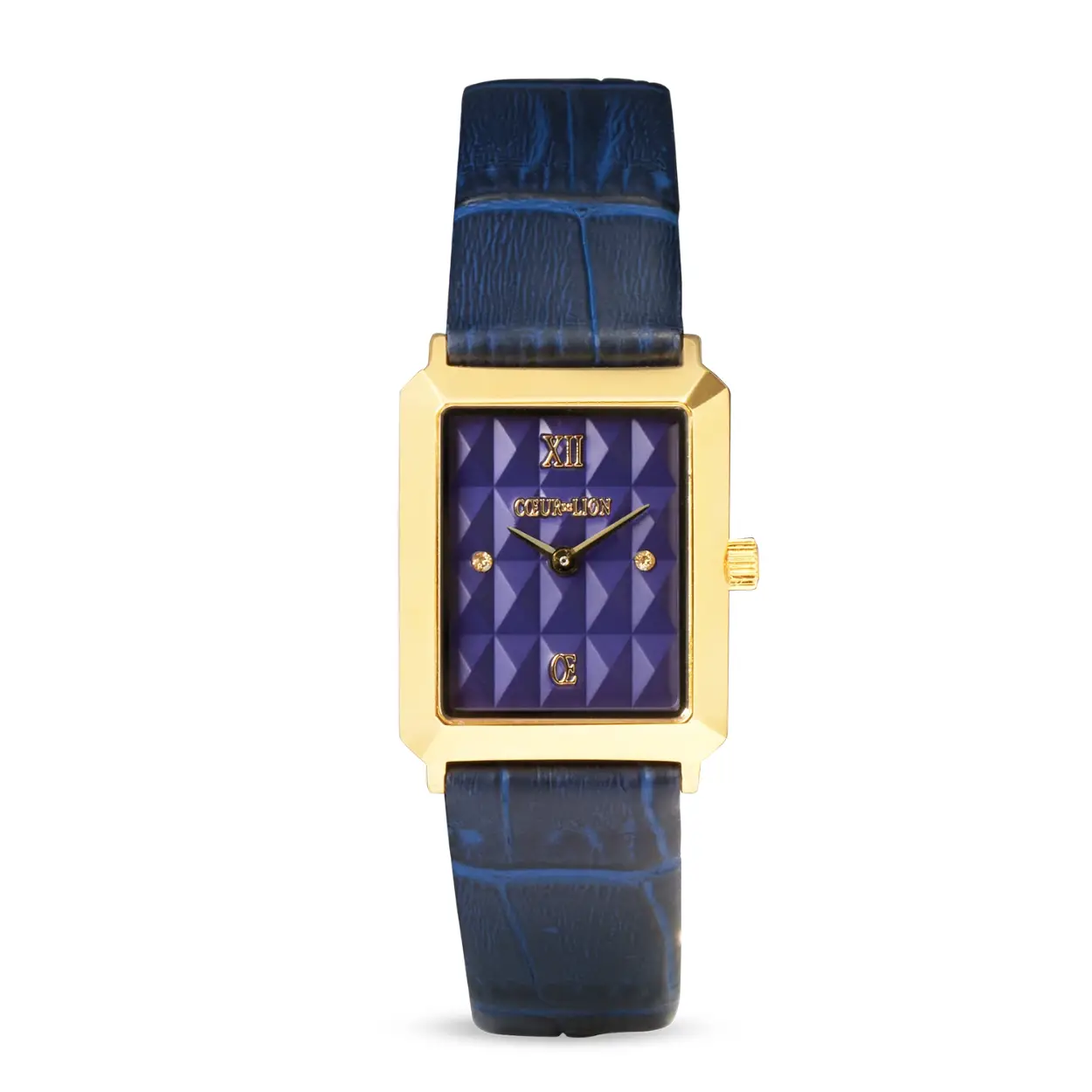 Zelfverzekerd, elegant, modern - het iconische Spikes Midnight Blue Gold-horloge maakt een opvallend statement met zijn diepblauwe wijzerplaat, goudkleurige kast en zachte leren band in nachtblauw. Een echt hoogtepunt voor stijlbewuste looks.