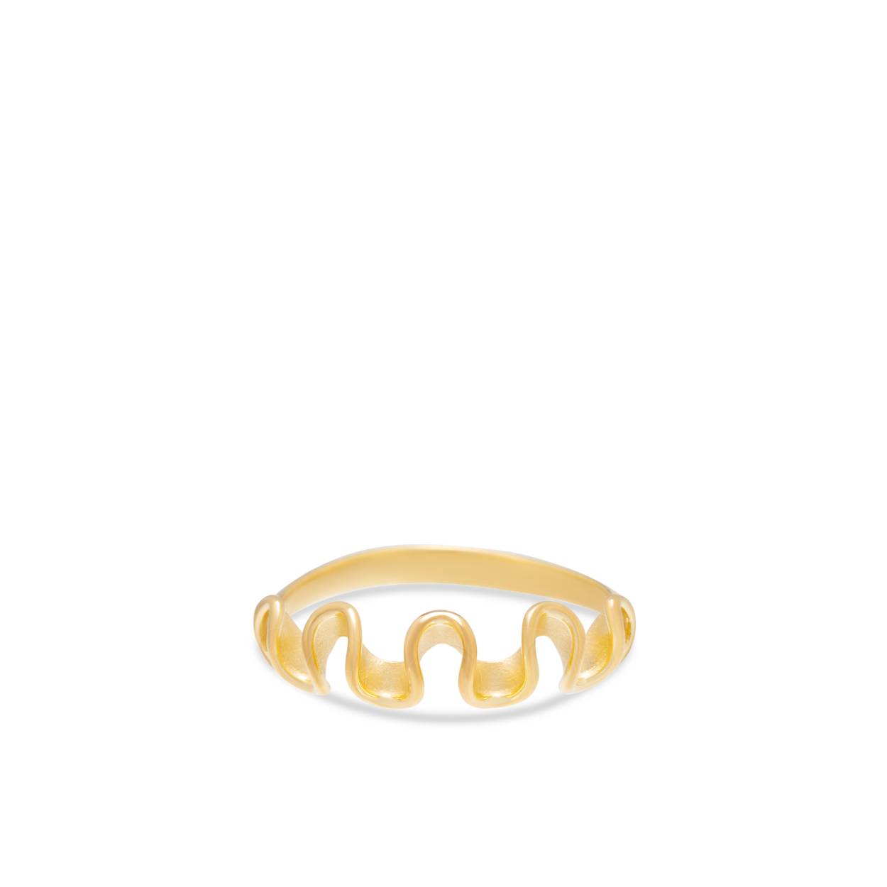 18 karaat geel gouden ring