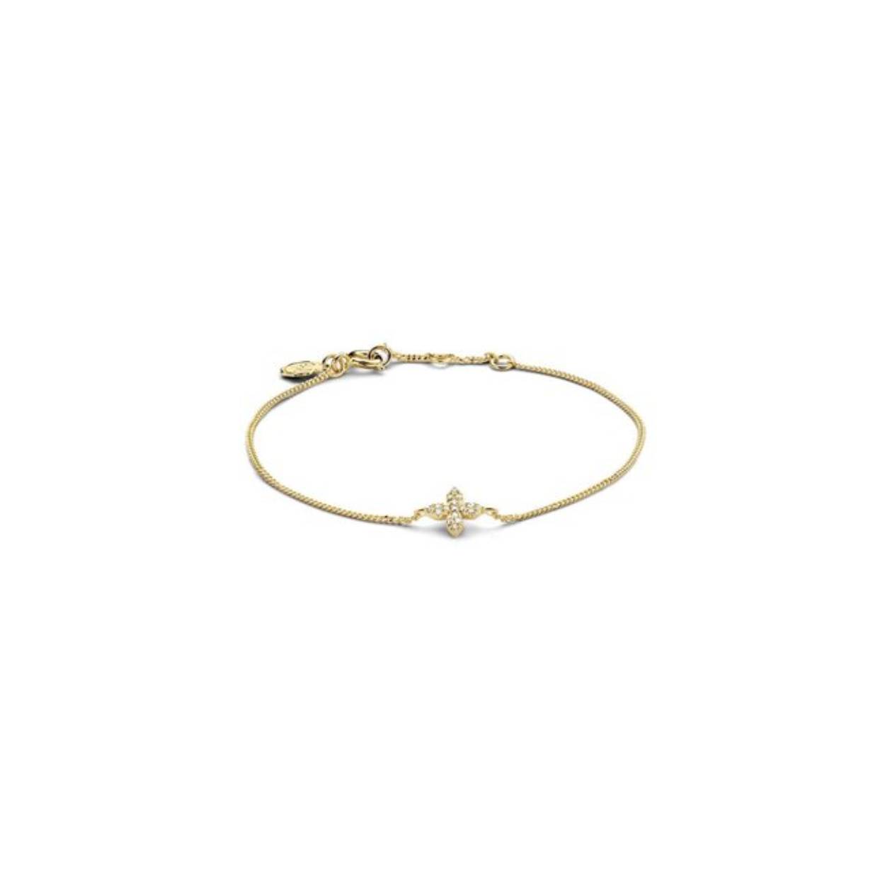 Armband in verguld zilver met diamant