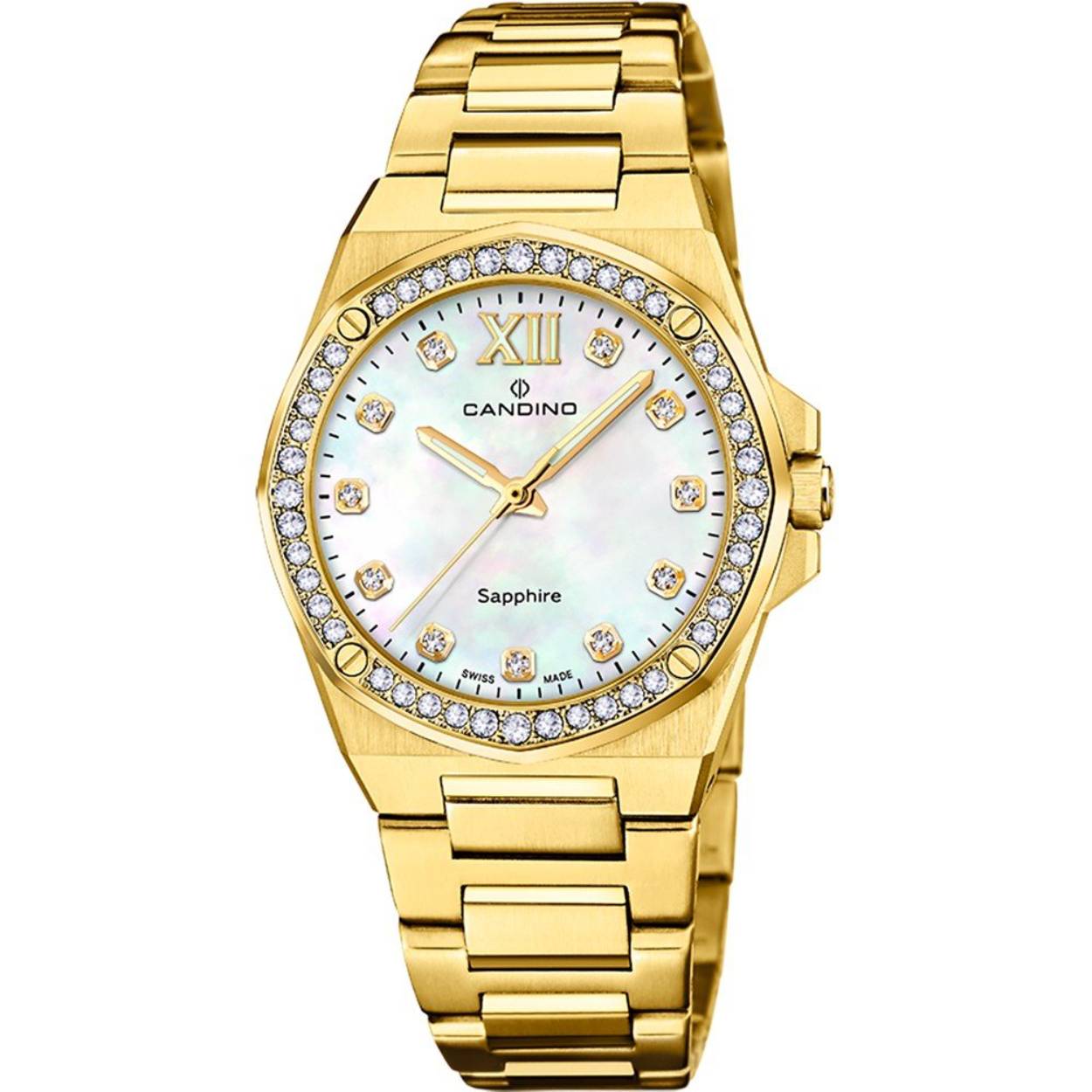 goudkleurig candino uurwerk dames C4755/1
bezet met schitterende steentjes