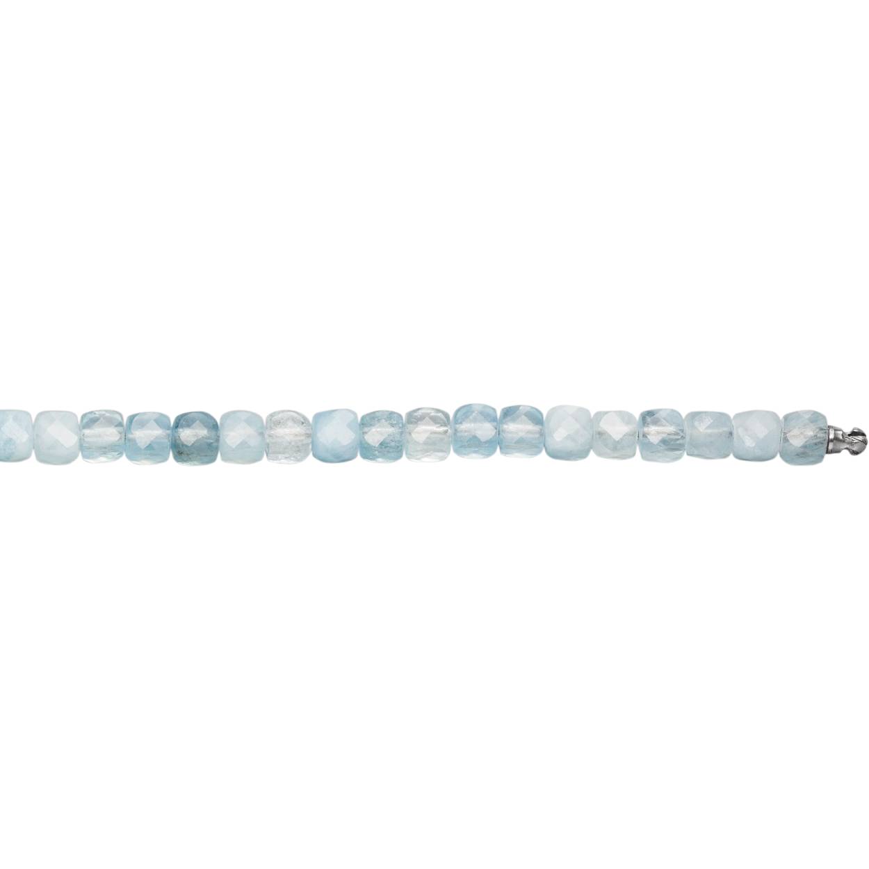 Manu Schmuck collier aquamarijn 4mm kraal