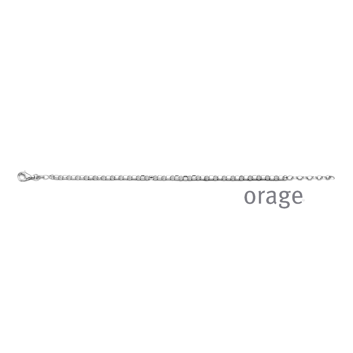 Fijne zilveren armband - Lengte: 17 cm + 2 cm verlengstukje