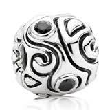 Pandora charm XL zilver onyx 