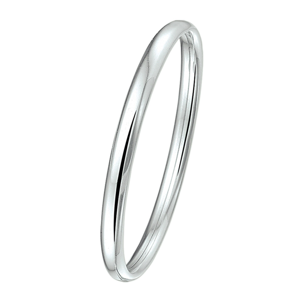 Bangle Dop Ovaal 4x56mm zilver 