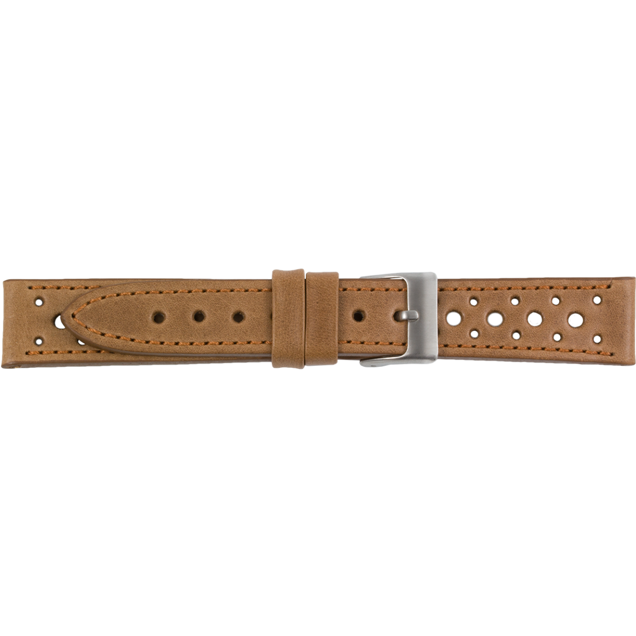 
Horlogeband leder 195 licht bruin vintage 24mm