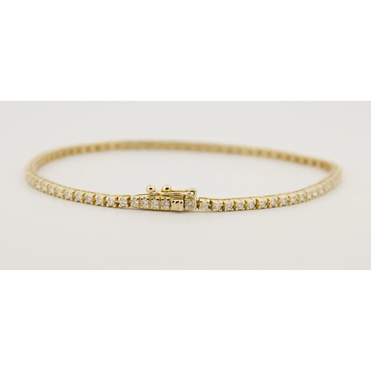 14k gouden diamanten tennis armband 1.0 crt/ G kleur. 