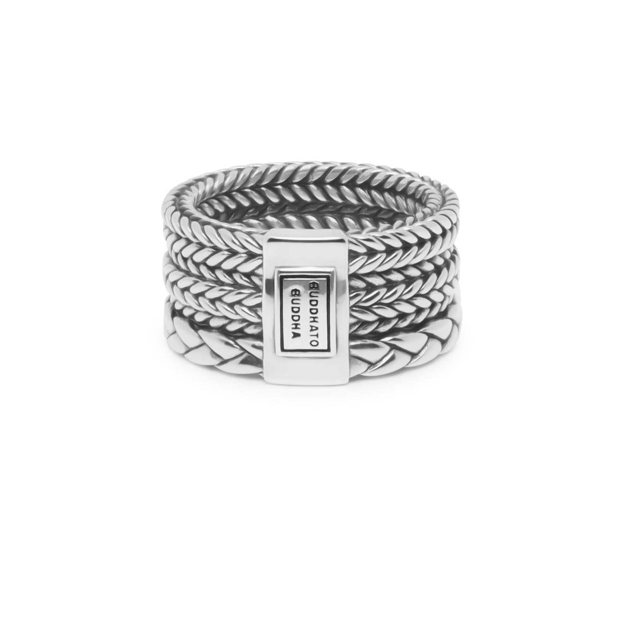 Buddha to Buddha 615 17 TRIPLE MINI ring zilver