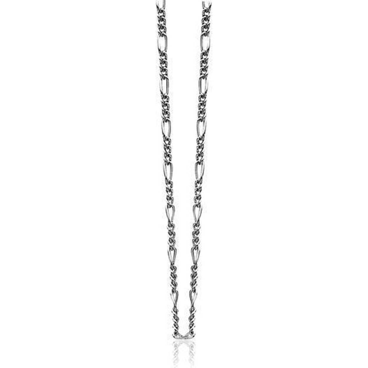 zinzi zilveren collier figaro 90cm