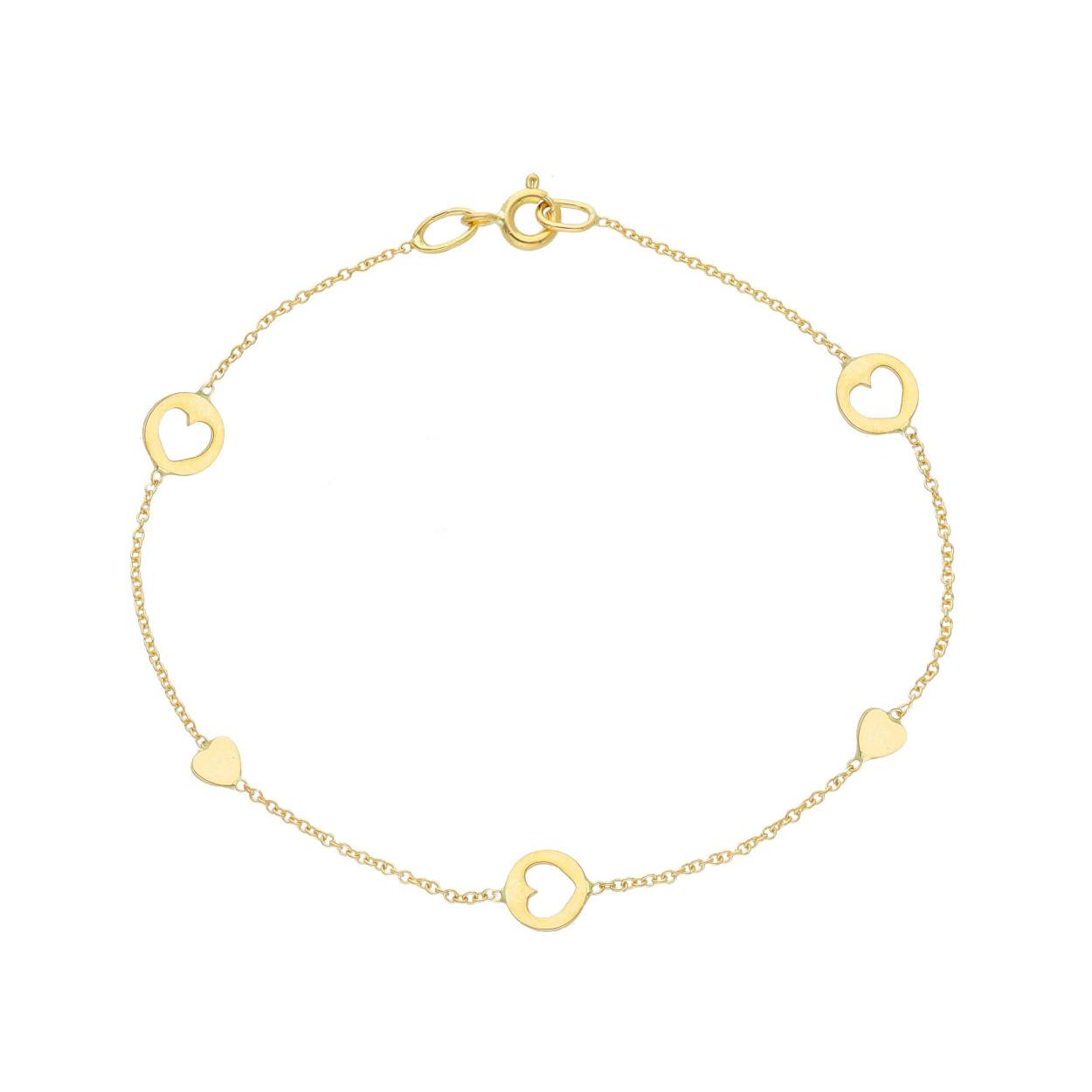 BRACELET OR JAUNE 18K , 18cm