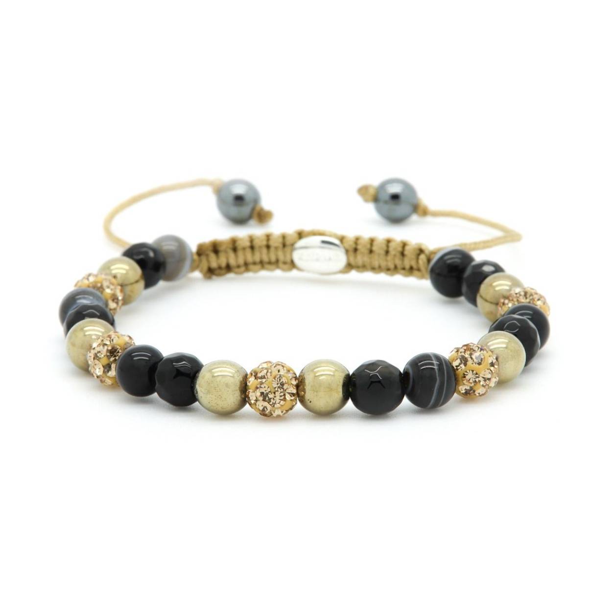 Karma armband, Spiral Tuscan Sun xs (gold crystal)