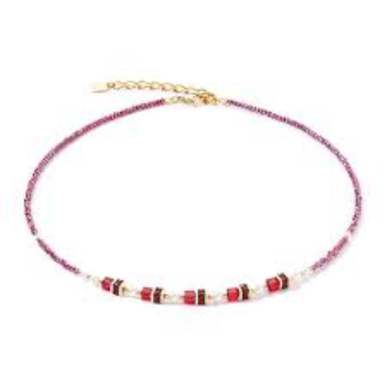 COEUR DE LION collier, burgundy