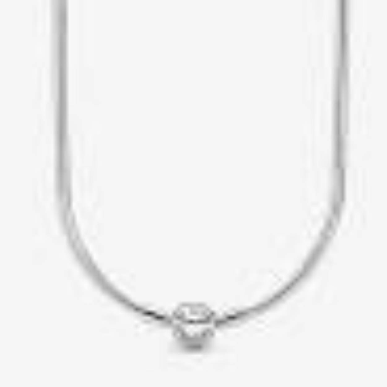 slangen collier zilver, ronde sluiting