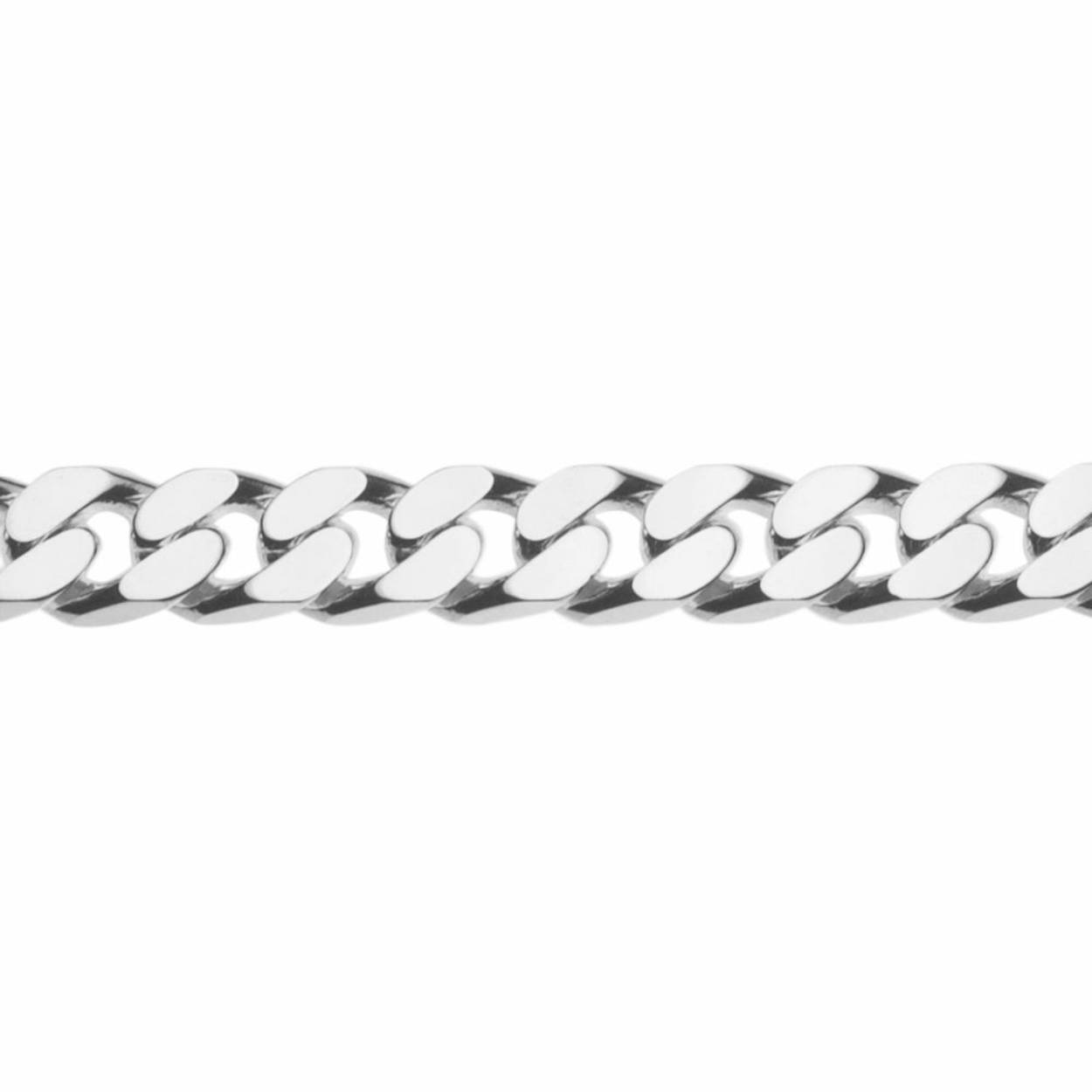 Zilveren gourmetcollier 55 cm