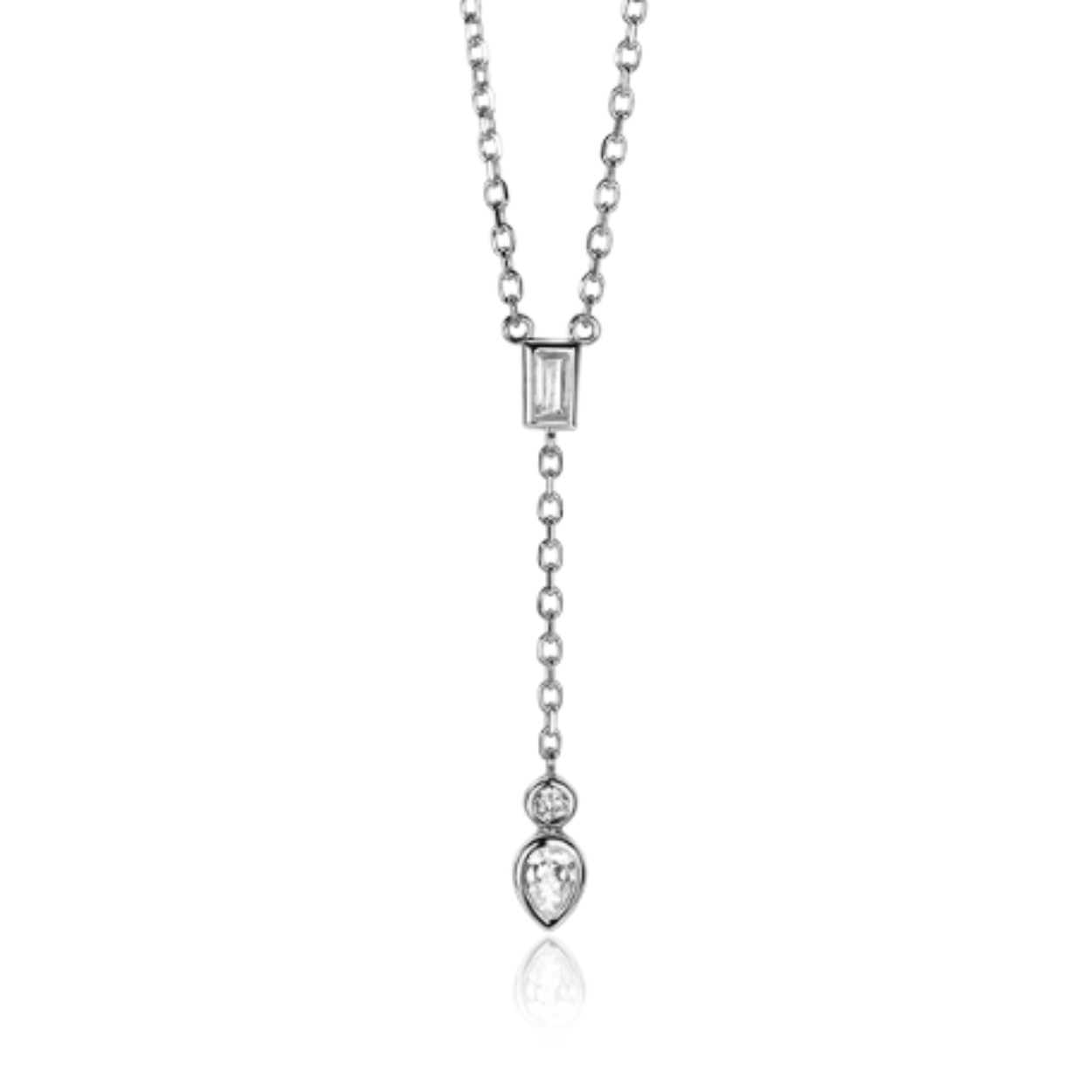 zinzi y-collier met zirconia