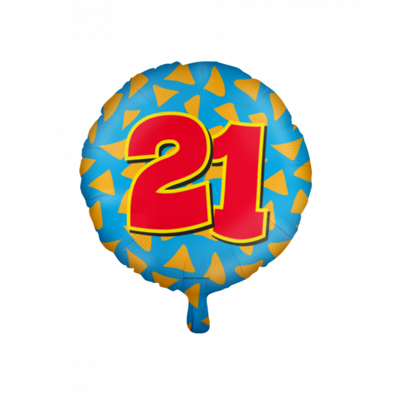 De Happy foil balloons 21 zijn een leuke toevoeging voor als er iemand 21 wordt en door de gebruikte kleuren valt de folie ballon extra op. De folie ballon kan worden gevuld met helium of met lucht, hiervoor wordt standaard een rietje meegeleverd. De ballonnen hebben een diameter van ongeveer 45 centimeter.

Deze ballonnen kunnen wij ter plekke vullen met helium, hiervoor brengen wij 5 euro in rekening.