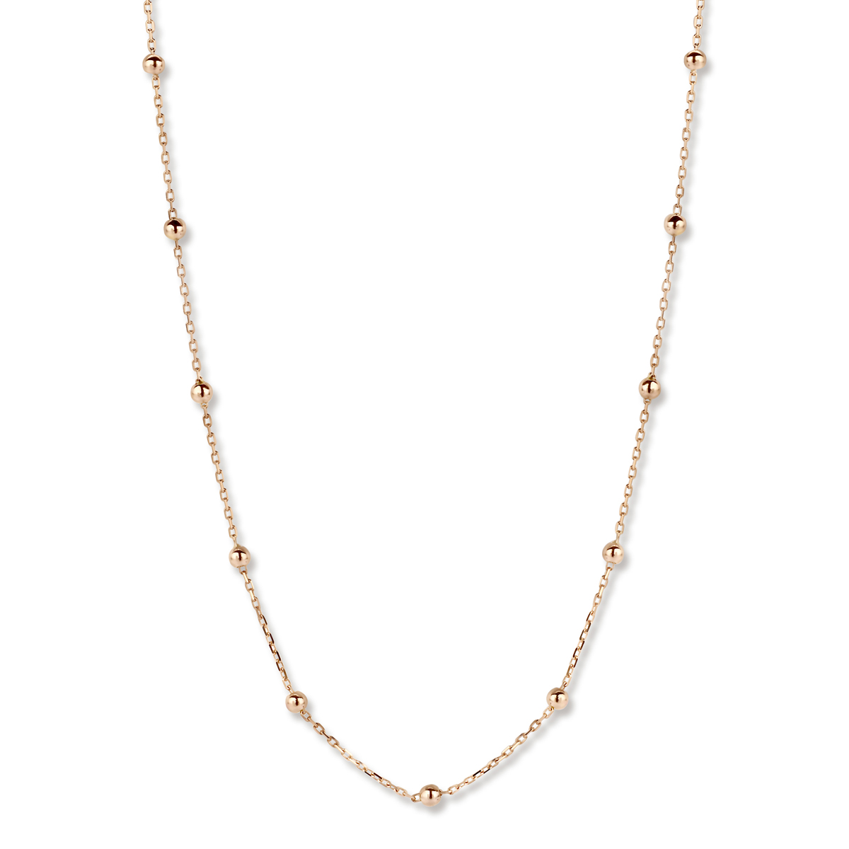 Pantelleria halsketting 45 cm in 18 Kt rosé goud