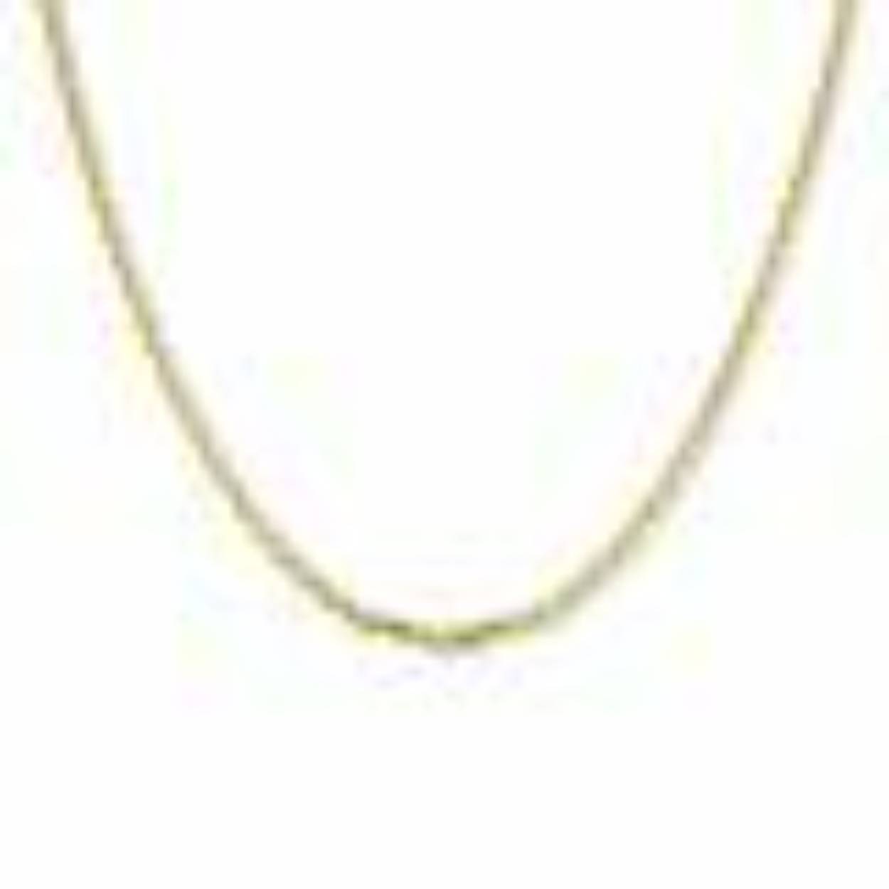 14k geelgouden geslepen anker collier op 60 cm lengte