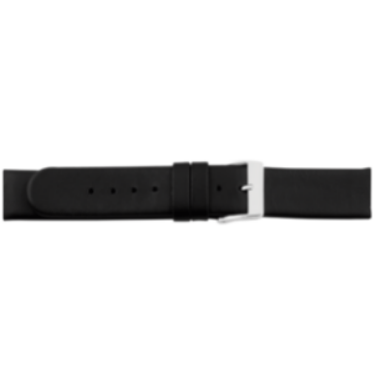 Horlogeband zwart speciale aanzet 18mm