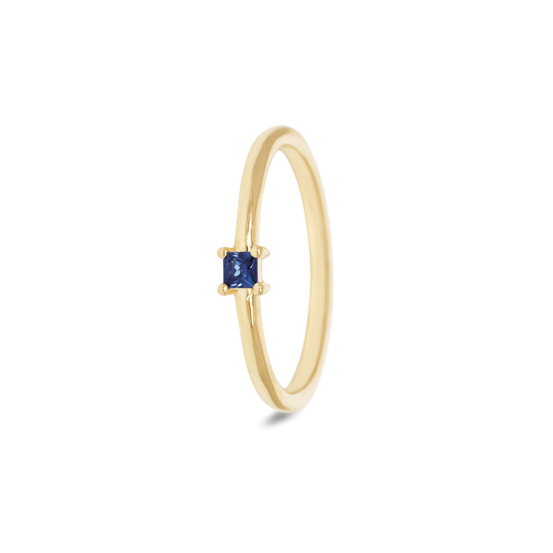 MISS SPRING GEELGOUDEN RING SAFFIER PRINCESS