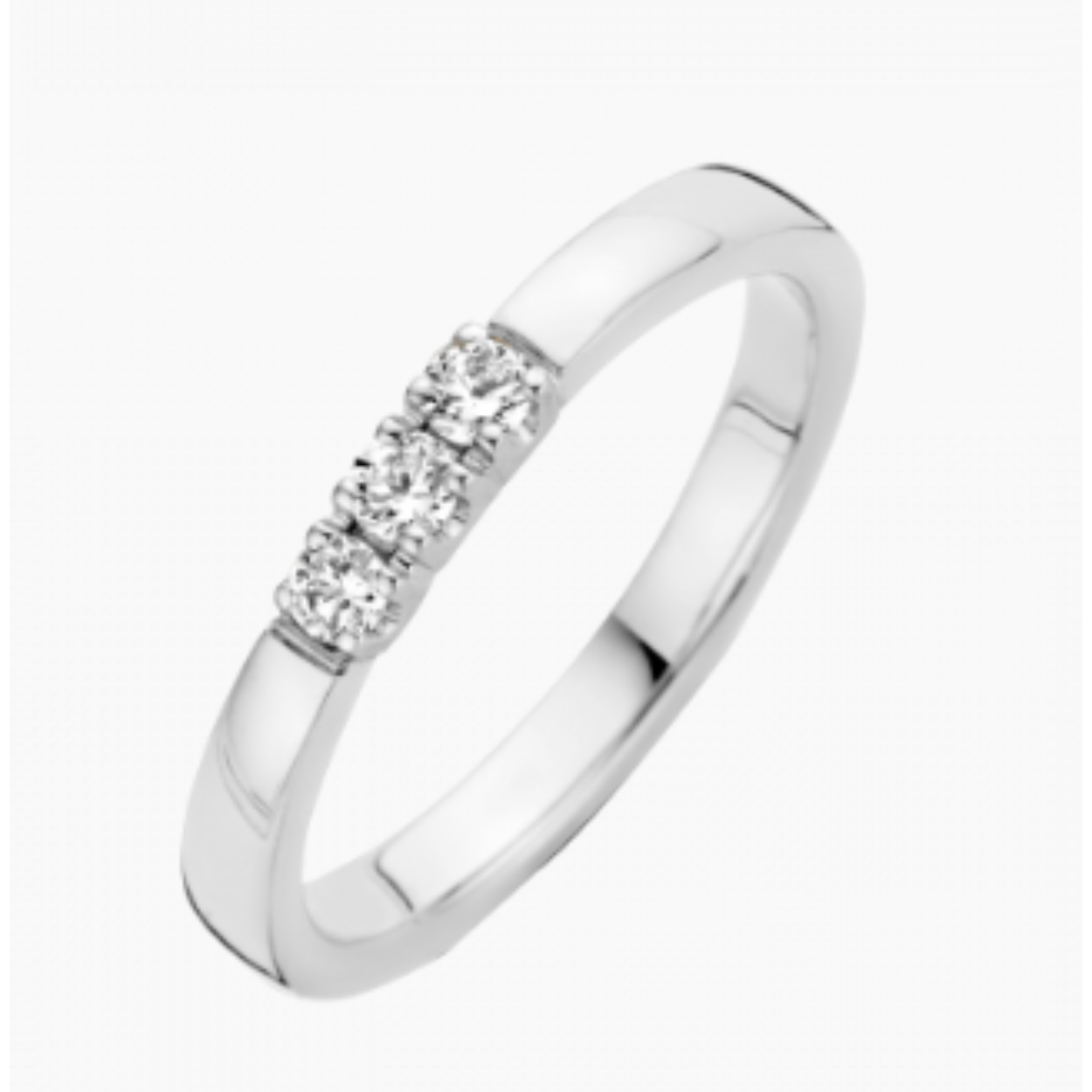 Briljant ring man made briljant goud Memoria 3x 0.06ct H/Si MM MM756170618