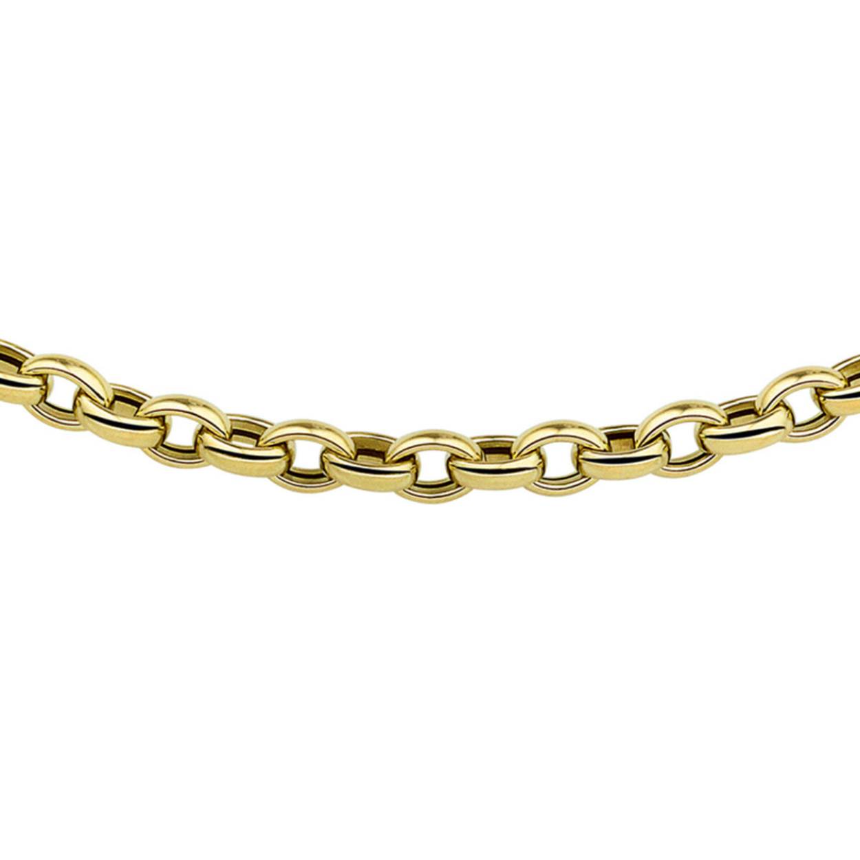 14K jasseron collier 7mm 45cm