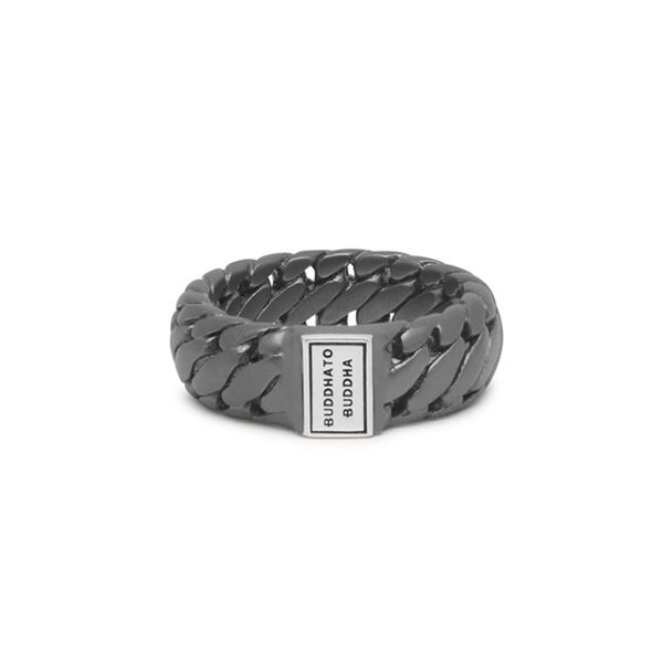 Buddha to Buddha Ben Small Black Rhodium, zilveren ring