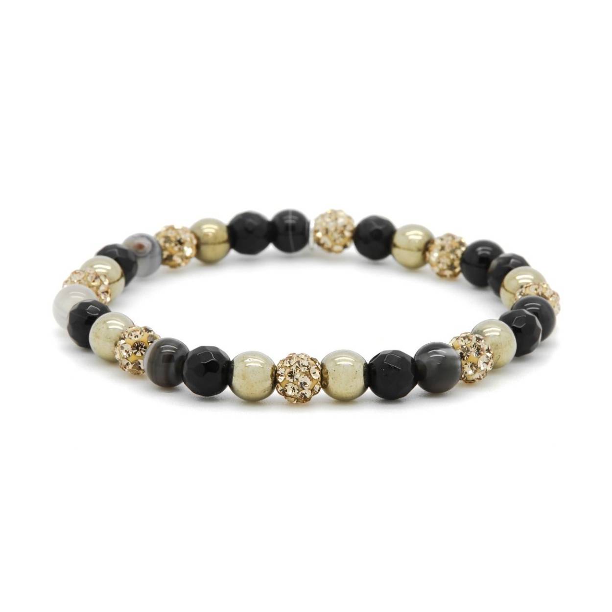 Karma Armband Spiral Tucan Sun XS Elastic Gold Crystal