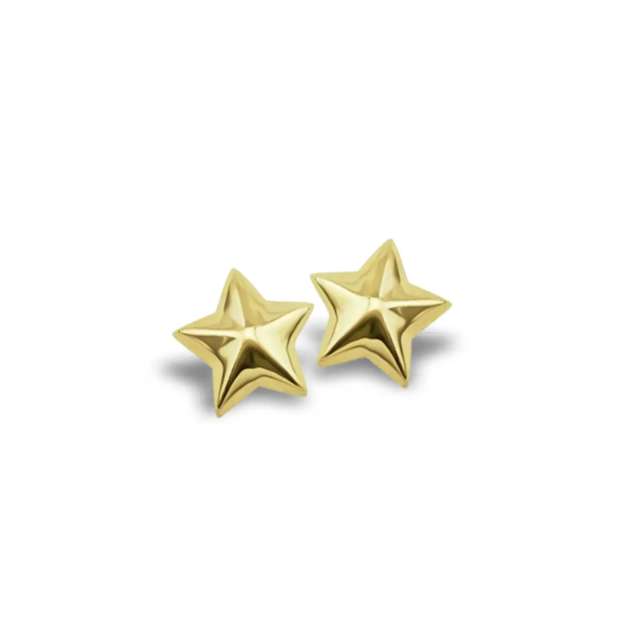 Deze prachtig sterretjes zijn echt subliem te noemen. Mooi door de 3D vormgeving. Erg leuk als stud bij 2 of 3 gaatjes. Kijk voor leuke combinaties met oorhangers en oorringen op deze site en maak je eigen Earparty. Deze studs zijn gemaakt van 925 zilver en zijn verguld met 1 micron goud. Super kleurvast, dus je zal er lang plezier van hebben. 
