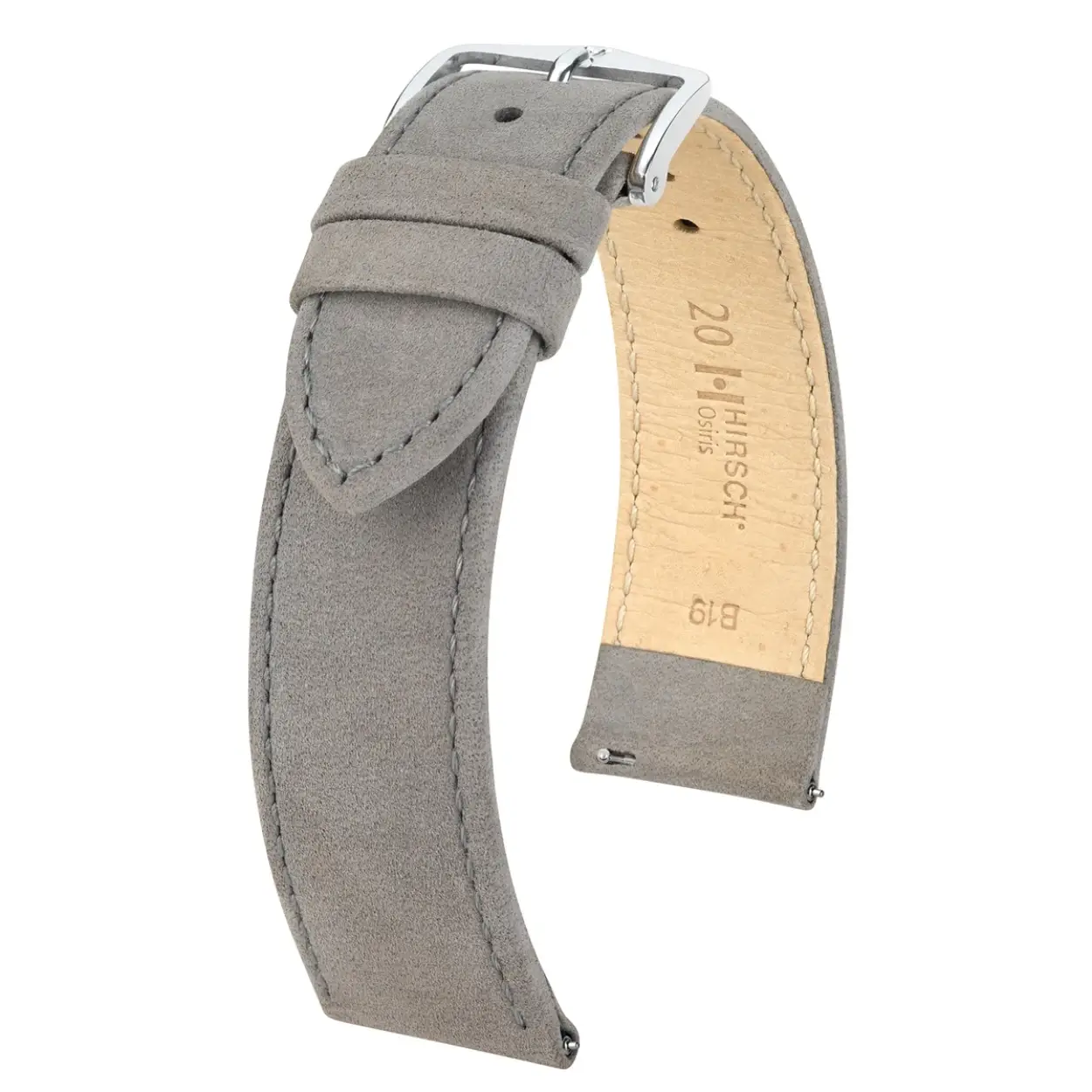 HIRSCH OSIRIS NUBUCK M GREY CALF 16/14MM