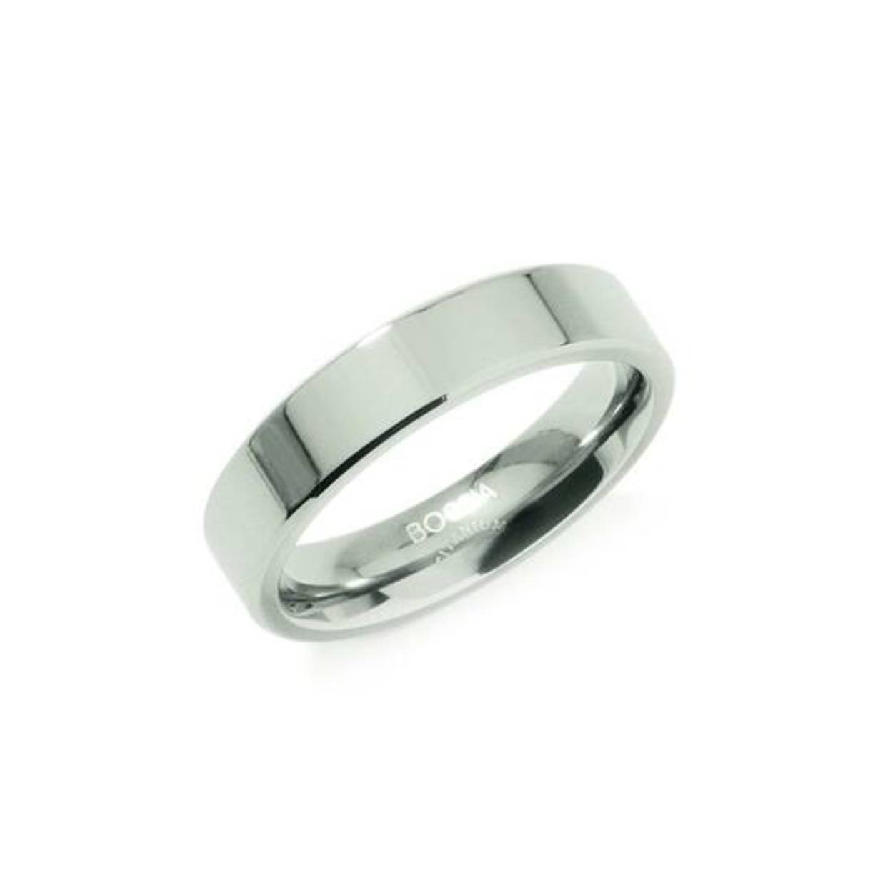 Boccia titanium ring glad gepolijst