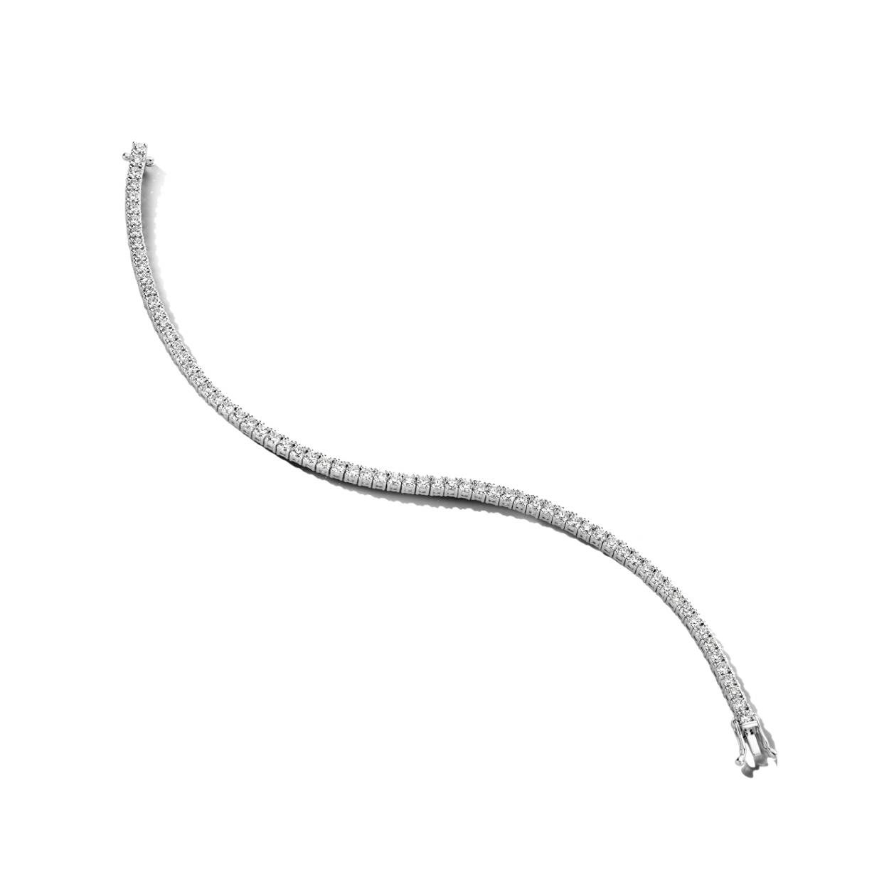 Platina tennisarmband 69-3.87 ct G/SI 17.5 cm